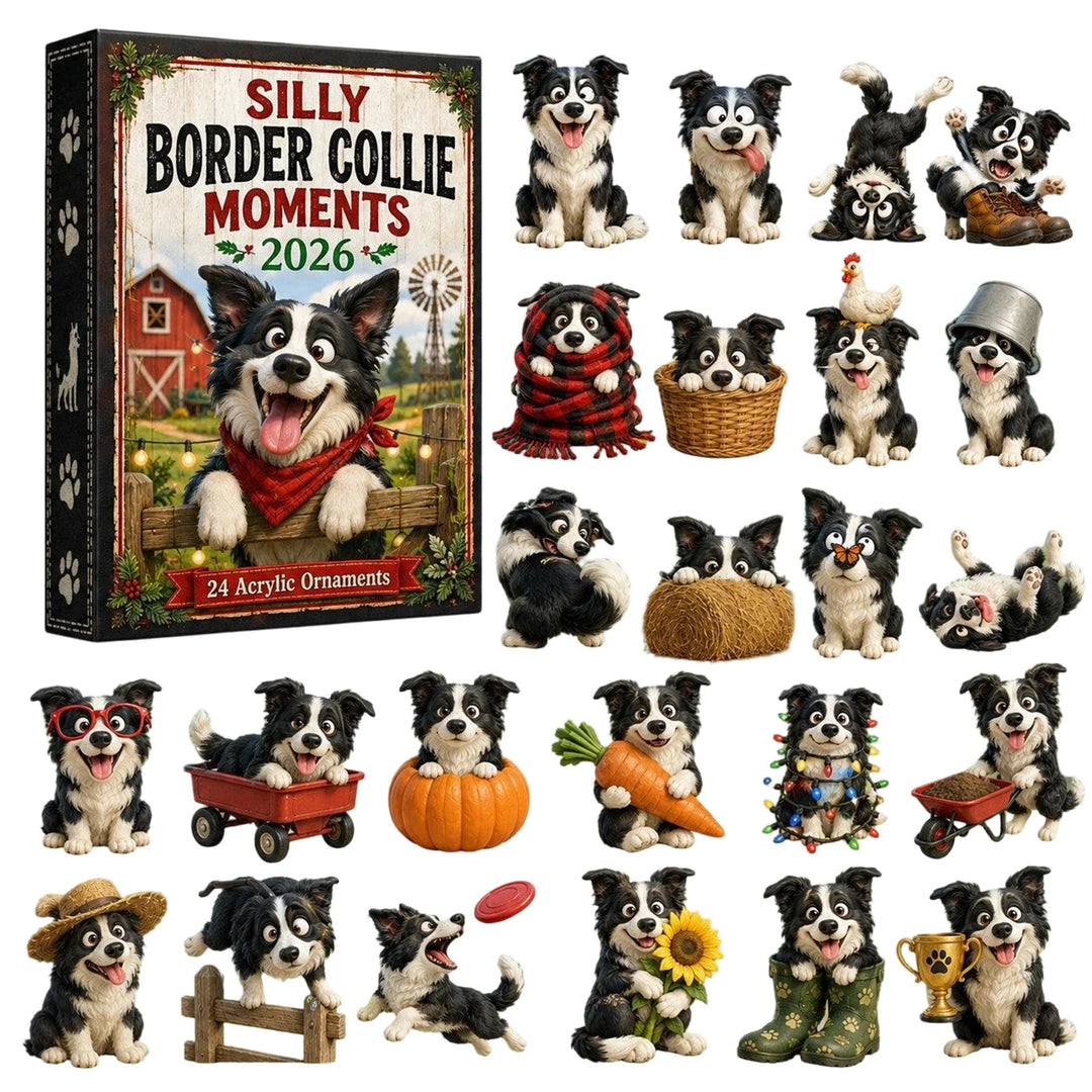 Christmas Collie Dog Advent Calendar | 24 Days