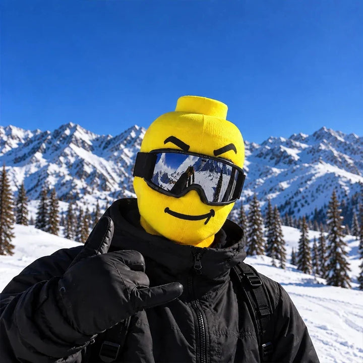 Unisex Balaclava Ski Mask With Funny Face Print | Winter