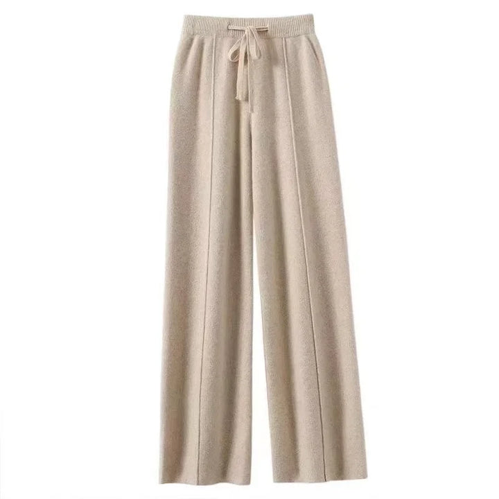 Women's Winter Wide Leg Trousers | Knitted