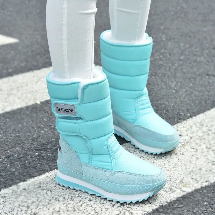 Women's Plush Winter Snow Boots | Fur