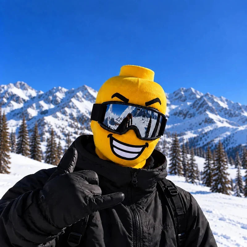 Unisex Balaclava Ski Mask With Funny Face Print | Winter