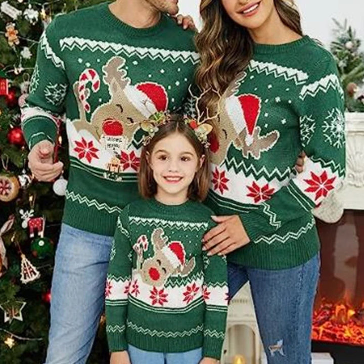 Family Matching Christmas Winter Knit Jumper | Round Neck
