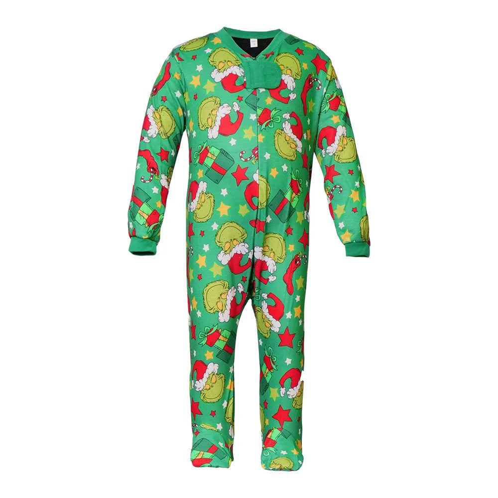 Matching Family Christmas Pyjama Set Top and Trousers | Black