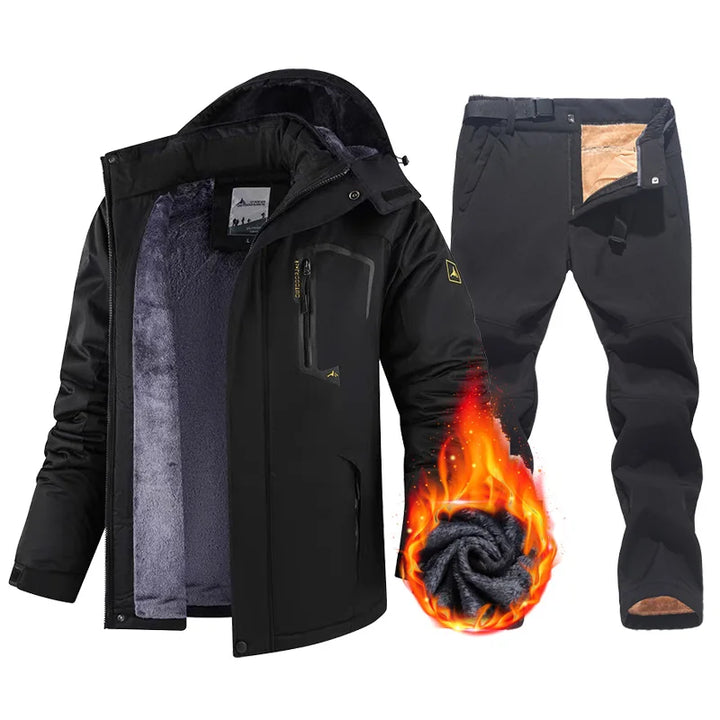 Men's Winter Hooded Snow Ski Suit Set | Thermal