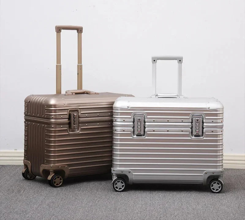Hard Shell Suitcase With Wheels | Aluminium