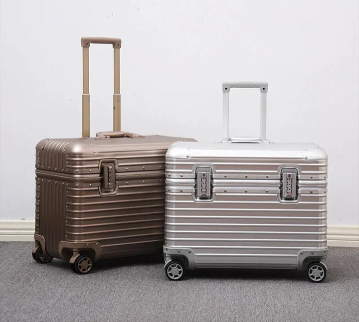 Hard Shell Suitcase With Wheels | Aluminium