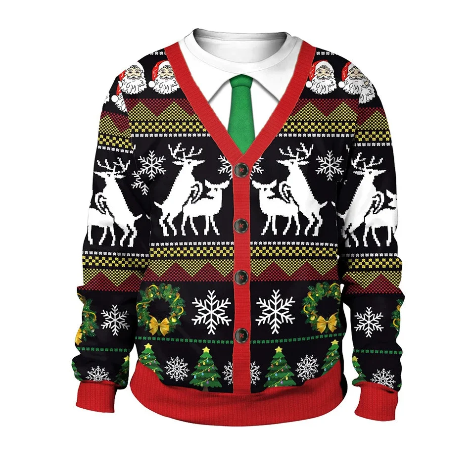 Men's Winter Round Neck Christmas Jumper | Long Sleeve