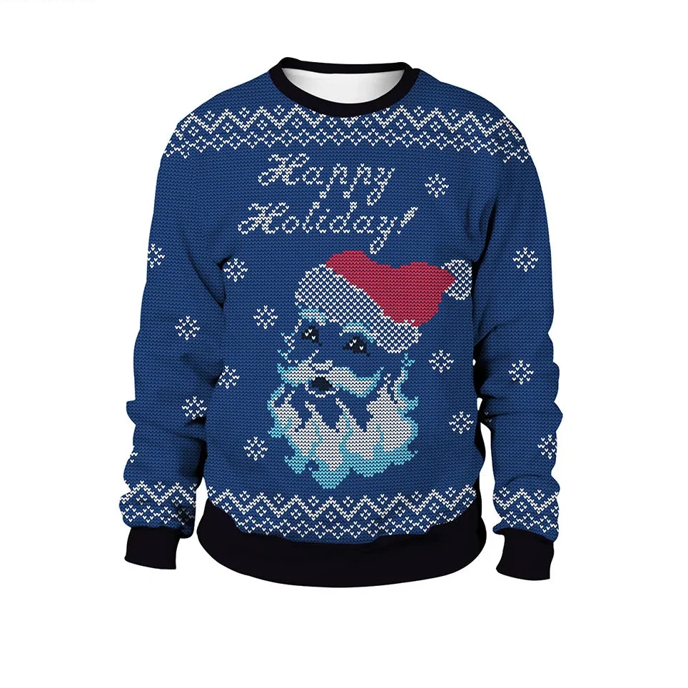 Men's Winter Round Neck Christmas Jumper | Long Sleeve