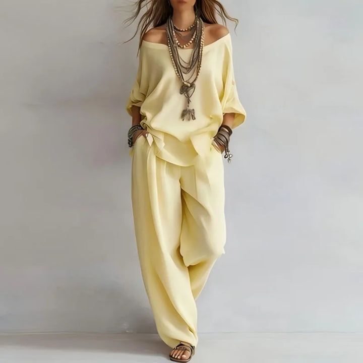 Women's Off Shoulder Co-ord Set | Summer