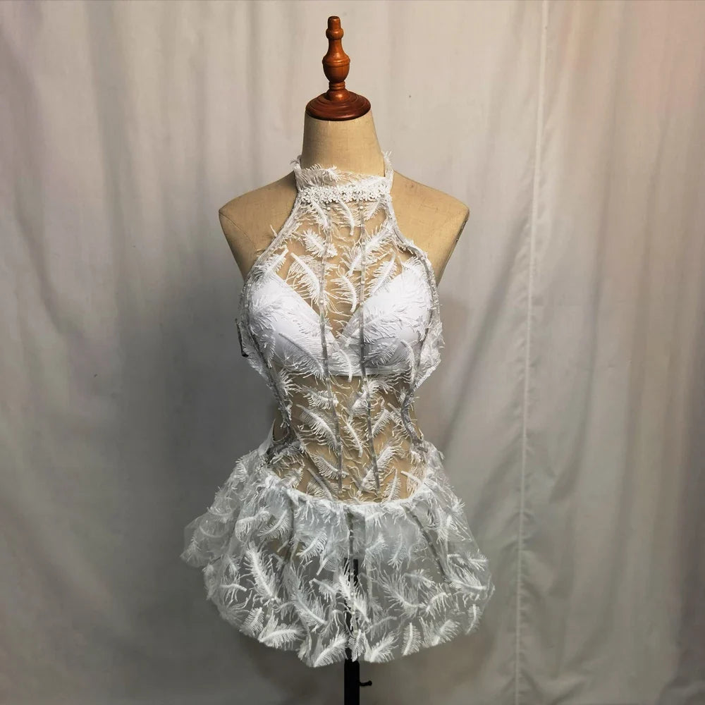 Women's Halter LED Light Party Dress | Mini
