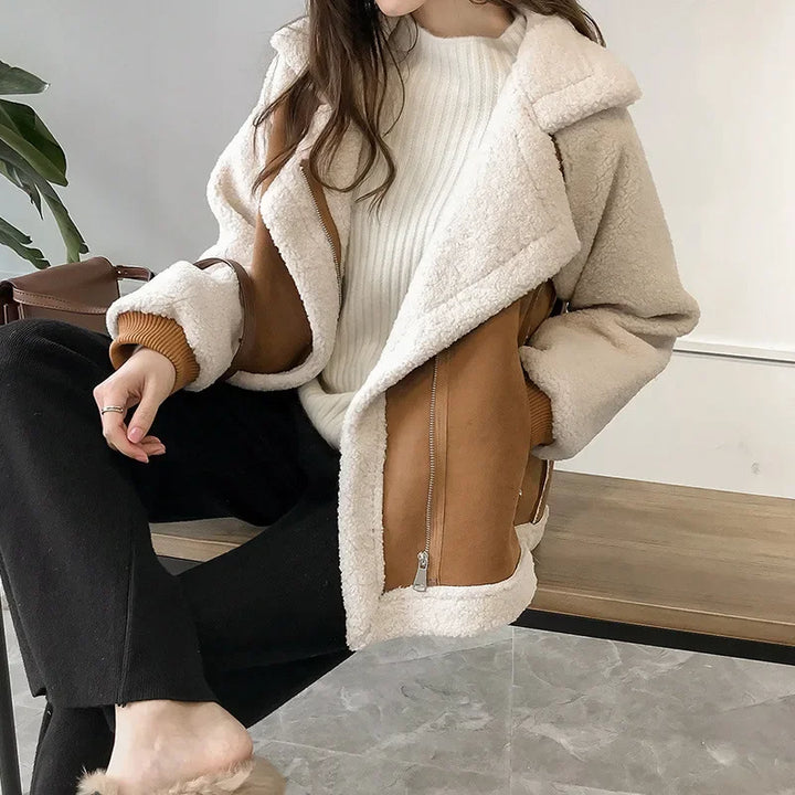 Women's Long Sleeve Winter Jacket | Oversized