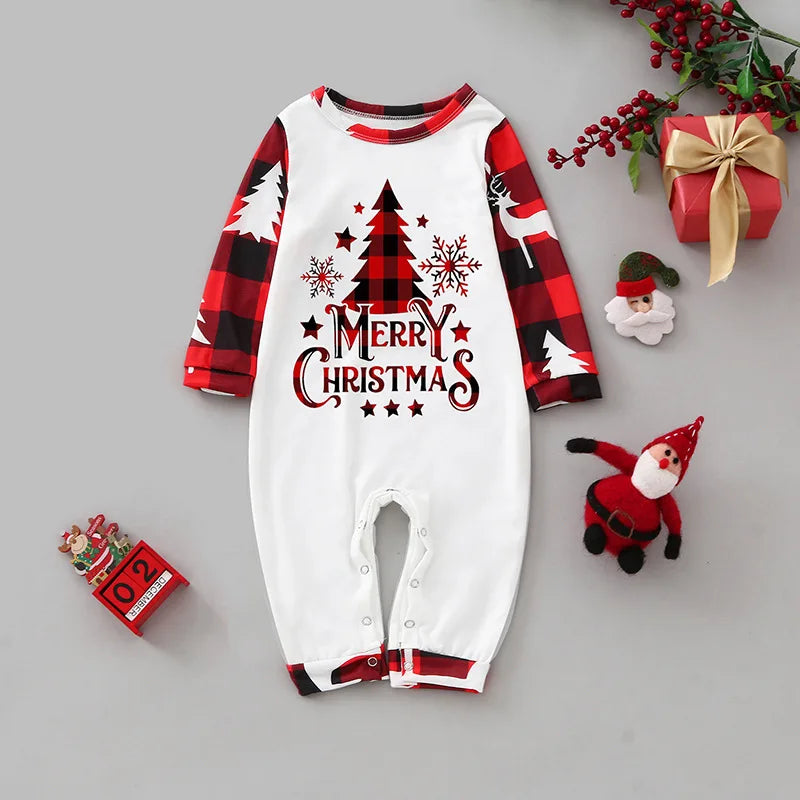 Family Winter Matching Printed Pajamas Set | Christmas