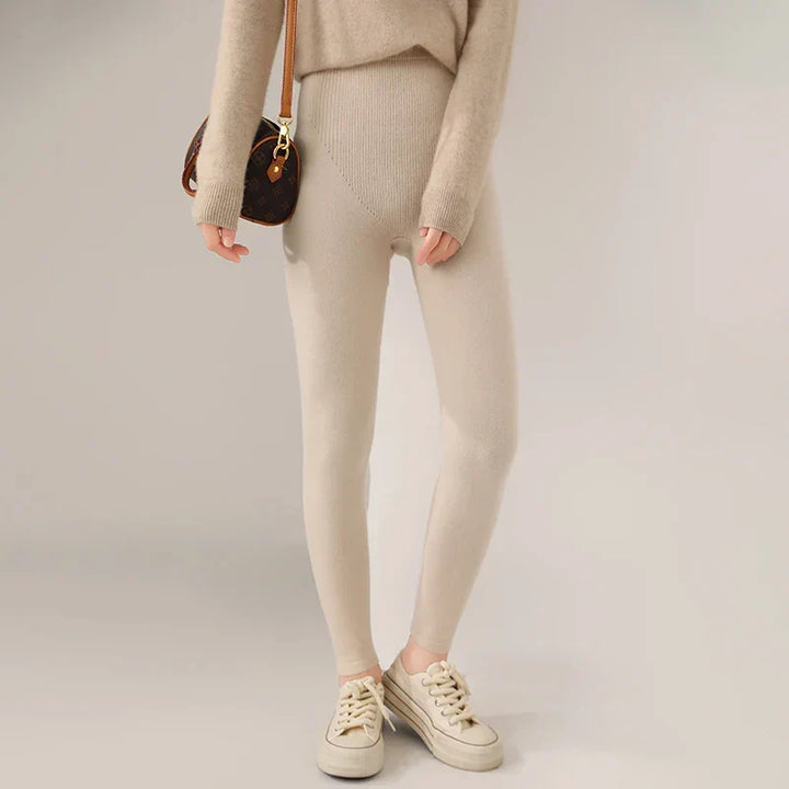 Women's Fitted Knitted Leggings | High Waist