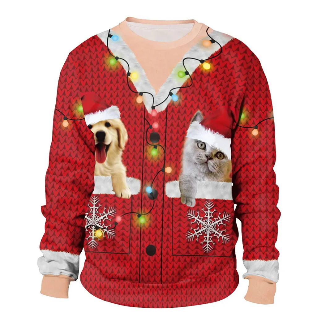 Men's Winter Round Neck Christmas Jumper | Long Sleeve