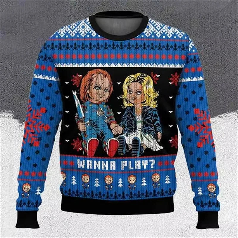 Unisex Funny Printed Christmas Jumper | Graphic
