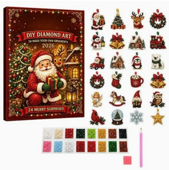 Advent Calendar With Miniature Decorations | Christmas