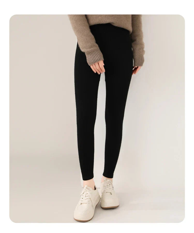 Women's Fitted Knitted Leggings | High Waist