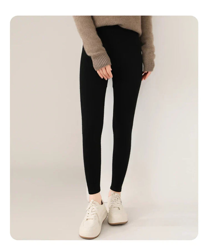Women's Fitted Knitted Leggings | High Waist