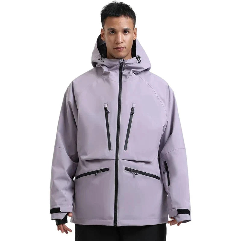 Unisex Hooded Zip Up Ski Jacket | Snowboard