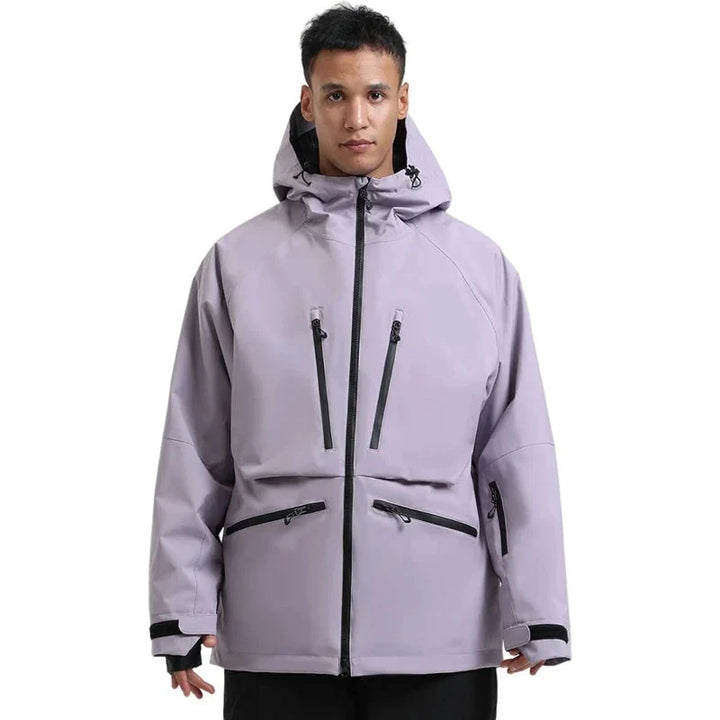 Unisex Hooded Zip Up Ski Jacket | Snowboard