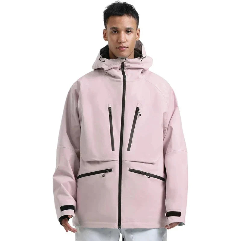 Unisex Hooded Zip Up Ski Jacket | Snowboard