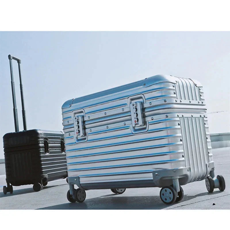 Hard Shell Suitcase With Wheels | Aluminium