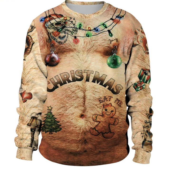 Men's Winter Round Neck Christmas Jumper | Long Sleeve