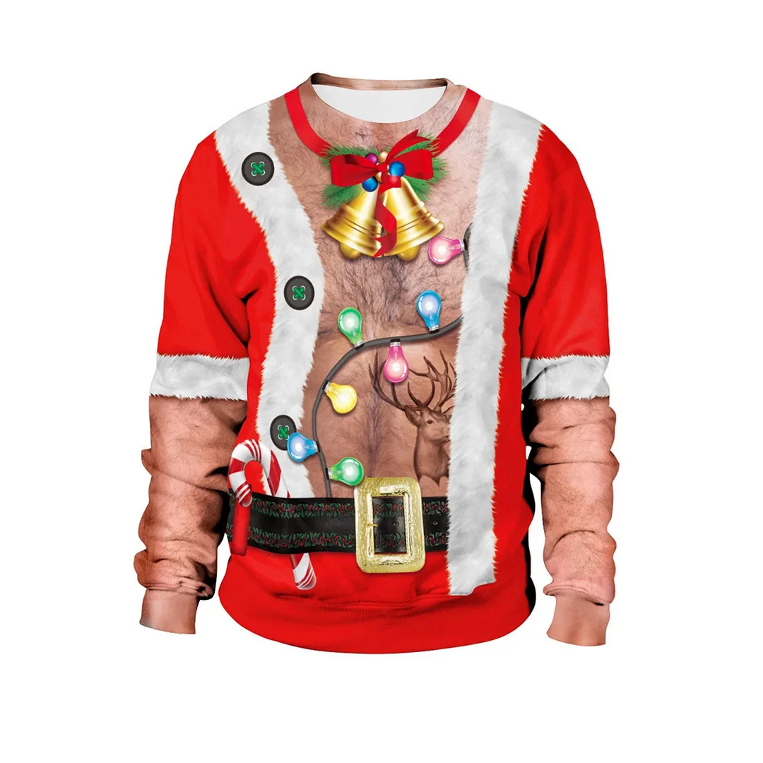 Men's Winter Round Neck Christmas Jumper | Long Sleeve
