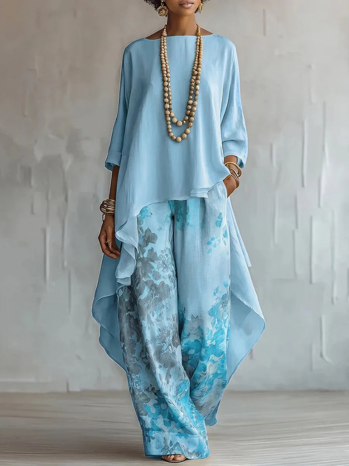 Women's Printed Loose Two-Piece Set | Summer