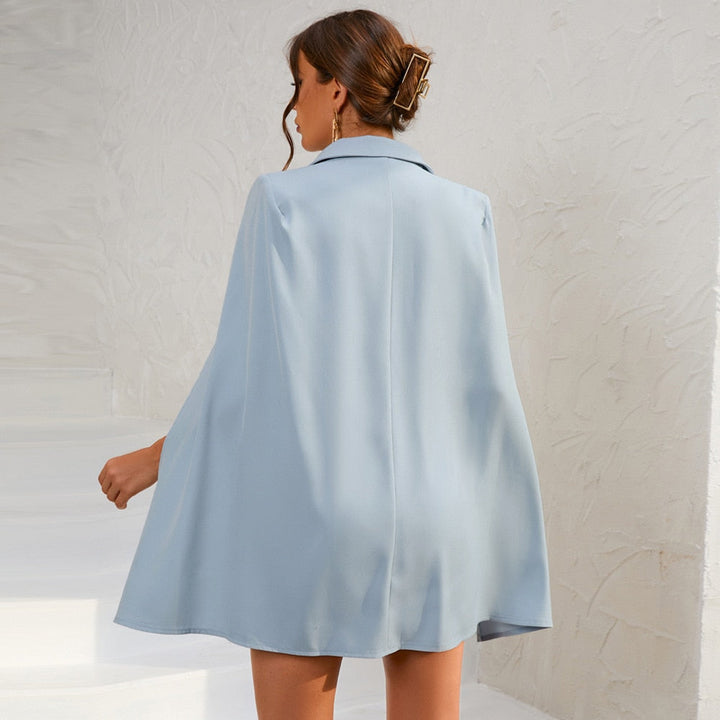 Women’s Cape Blazer Formal Dress | Mini