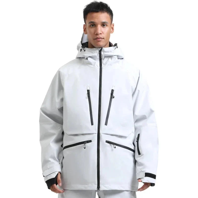 Unisex Hooded Zip Up Ski Jacket | Snowboard