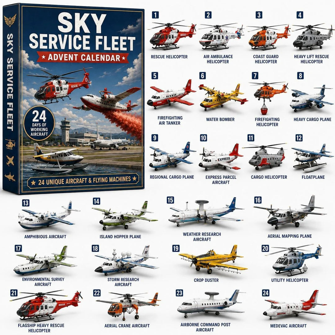 Aircraft And Tank Advent Calendar 24 Days | Christmas