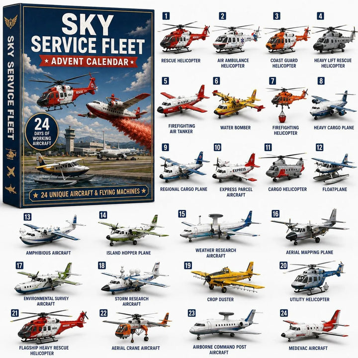 Aircraft And Tank Advent Calendar 24 Days | Christmas