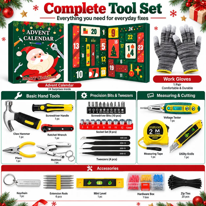 Christmas Tool Kit Advent Calendar | 24 Days
