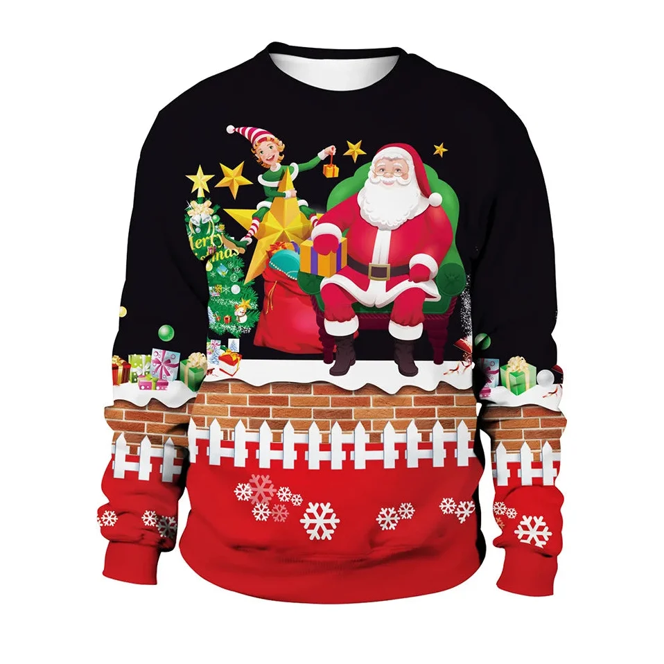 Men's Winter Round Neck Christmas Jumper | Long Sleeve