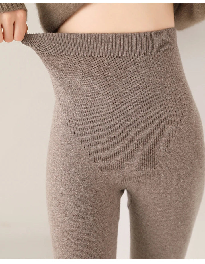 Women's Fitted Knitted Leggings | High Waist
