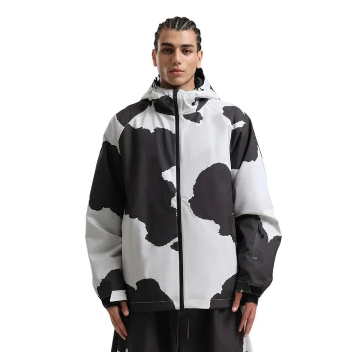 Unisex Loose Fit Winter Snowboard Jacket | Hooded