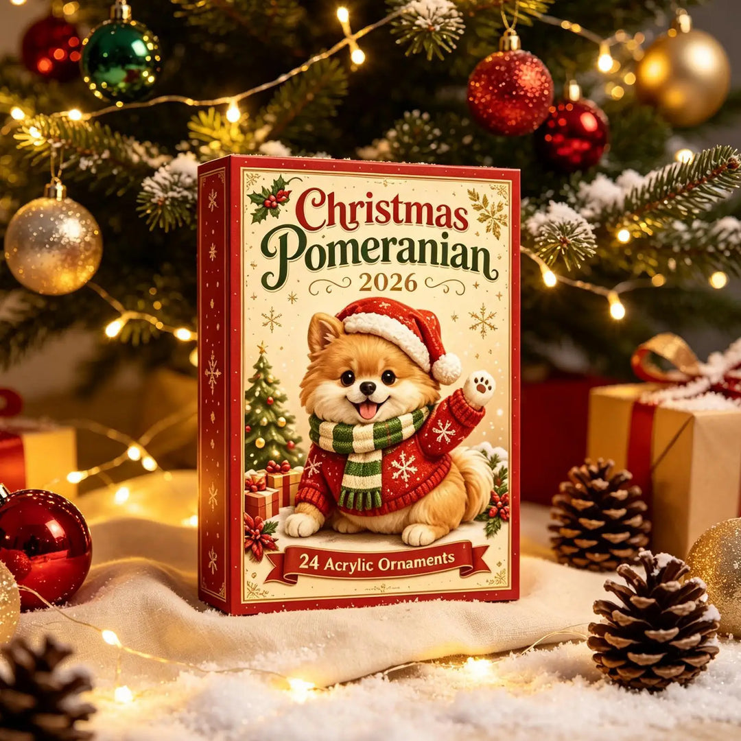 Dog Advent Calendar With Acrylic Ornaments | Christmas