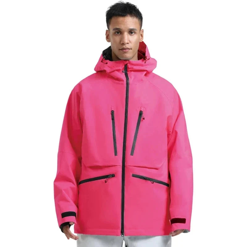 Unisex Hooded Zip Up Ski Jacket | Snowboard