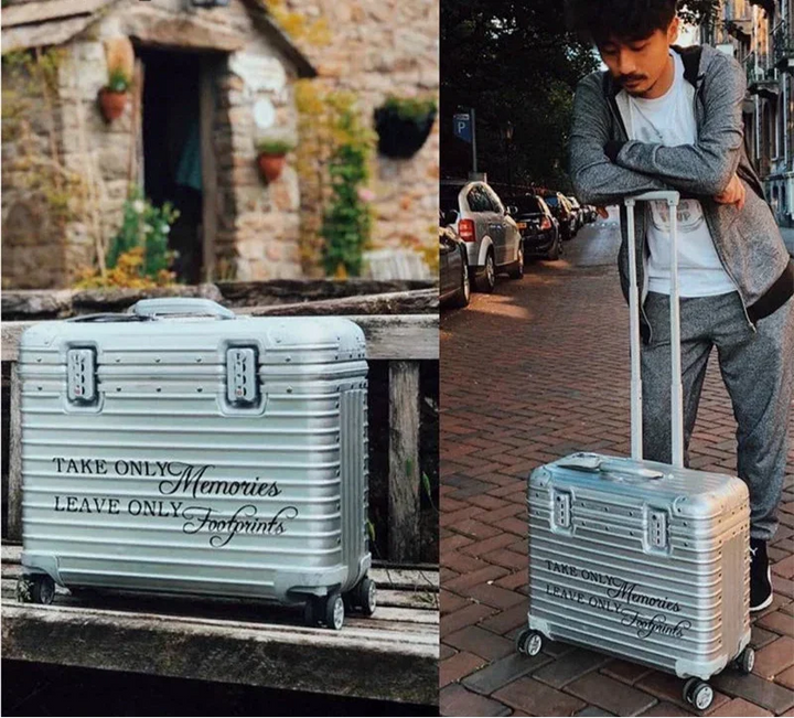 Hard Shell Suitcase With Wheels | Aluminium