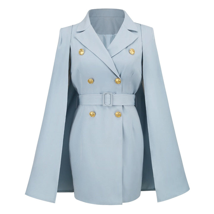 Women’s Cape Blazer Formal Dress | Mini
