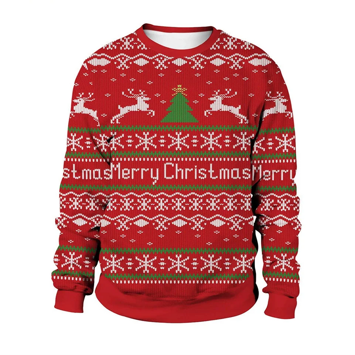 Men's Winter Round Neck Christmas Jumper | Long Sleeve