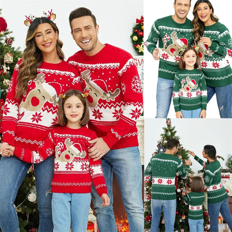 Family Matching Christmas Winter Knit Jumper | Round Neck