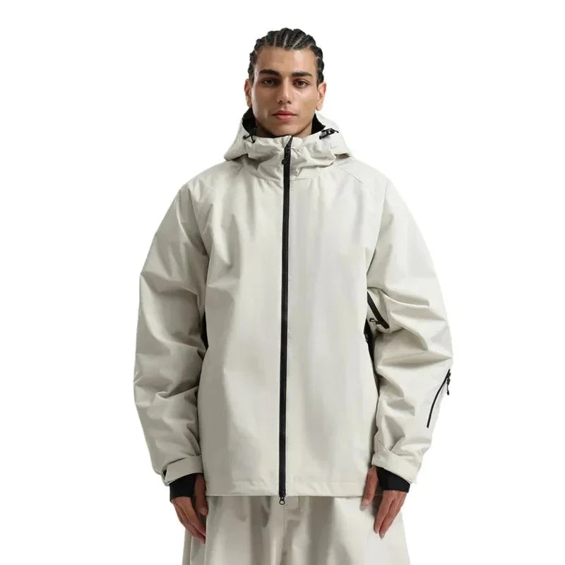 Unisex Loose Fit Winter Snowboard Jacket | Hooded