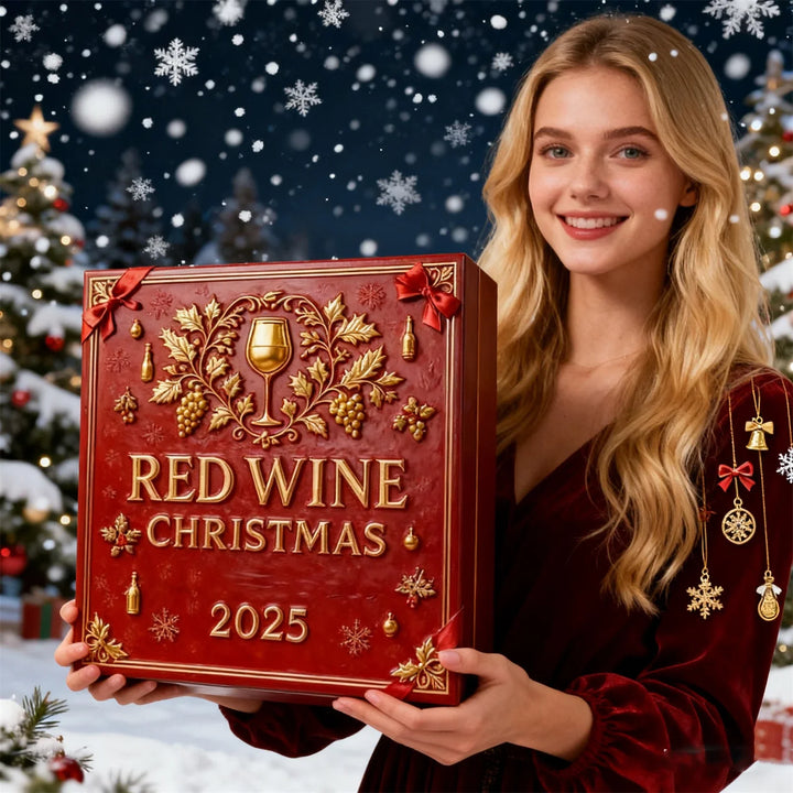 Christmas Wine Bottle Ornament Advent Calendar | 24 Days