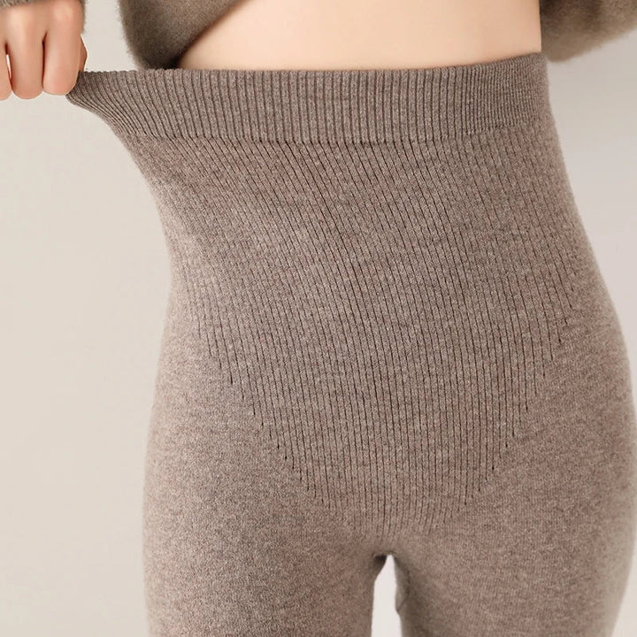 Women's Fitted Knitted Leggings | High Waist