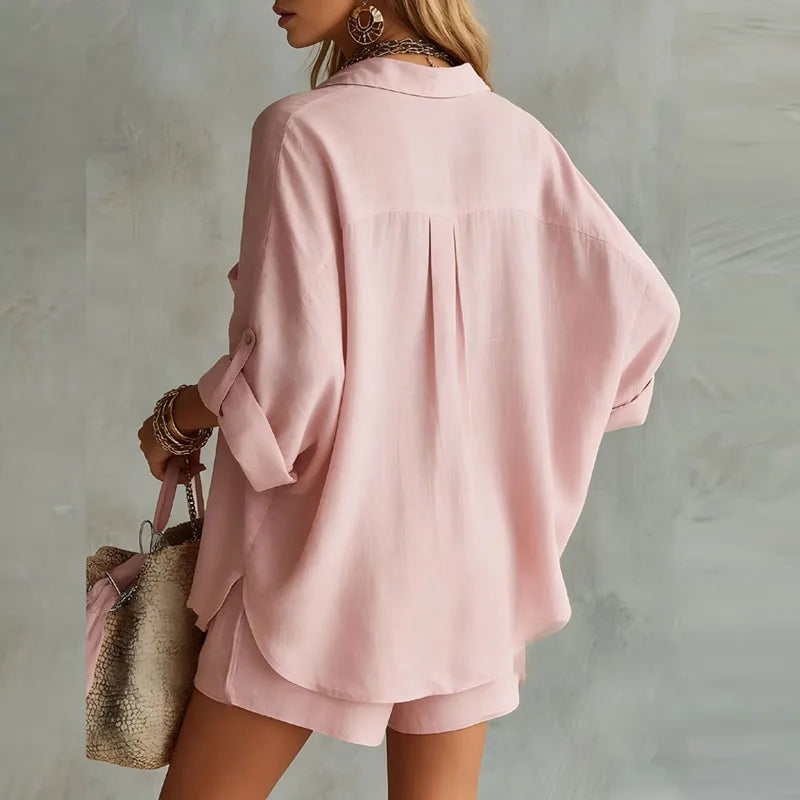 Women's Summer Matching Set | Shirt and Shorts