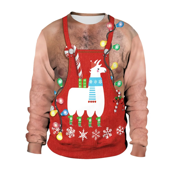 Men's Winter Round Neck Christmas Jumper | Long Sleeve