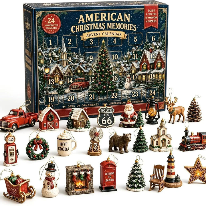 Advent Calendar With Miniature Decorations | Christmas
