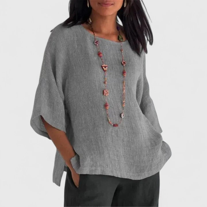 Women's Casual Loose Fit Blouse | Long Sleeve